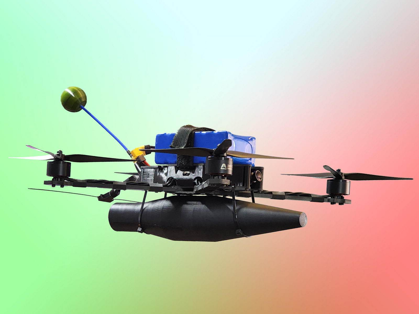FPV drone kamikaze, 10 inch up to 5 kilograms payload