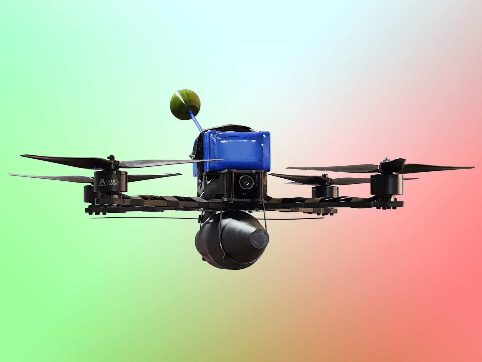 FPV drone kamikaze, 10 inch up to 5 kilograms payload